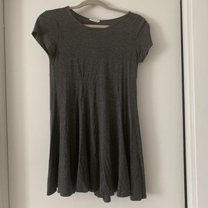 Dark grey T shirt dress